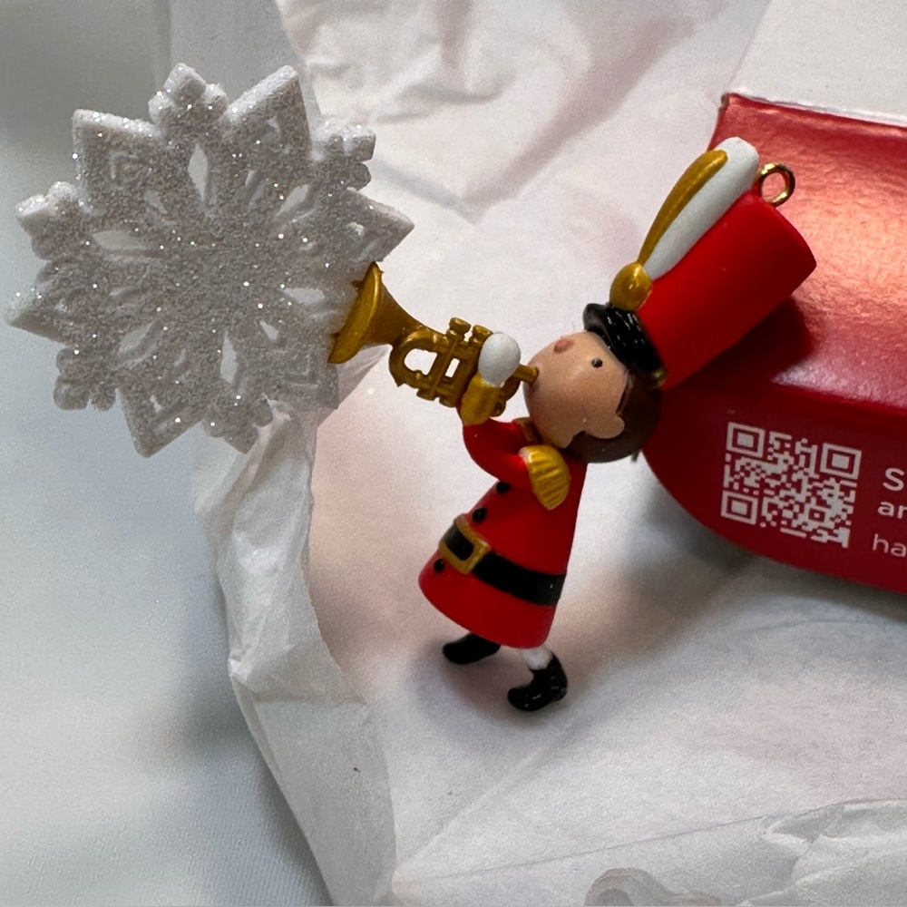 Hallmark Red and Gold Nutcracker Ornament